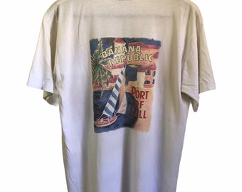 BANANA REPUBLIC 80s 90s OLD 稀少 アロハシャツ XL BANANA REPUBLIC 80s 90s OLD 稀少 アロハシャツ XL - メルカリ