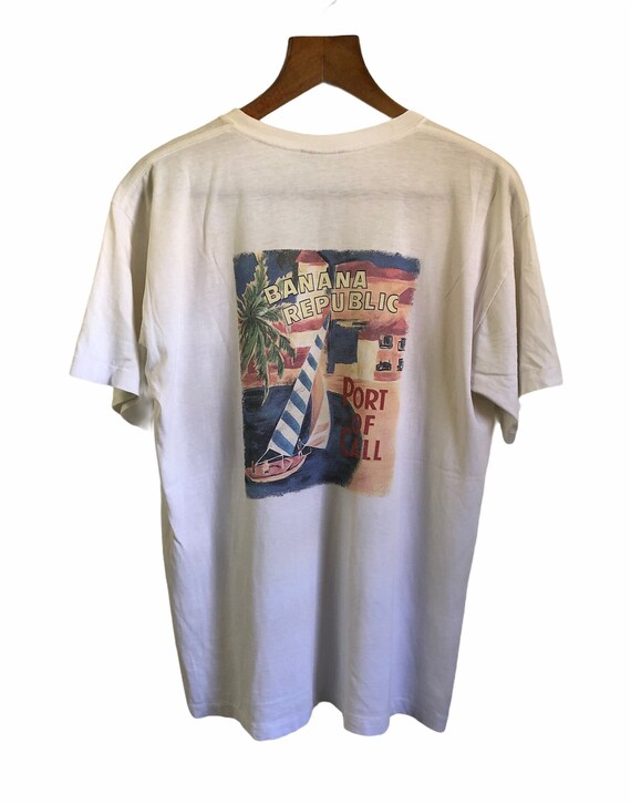 Vintage 90s Banana Republic Pocket Tees T Shirt Medium Size - Etsy
