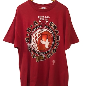 90’s ヴィンテージTシャツ　シカゴ・ブルズ XL 古着90sシカゴ・ブルズ Tシャツ XL 赤オンライン 通販