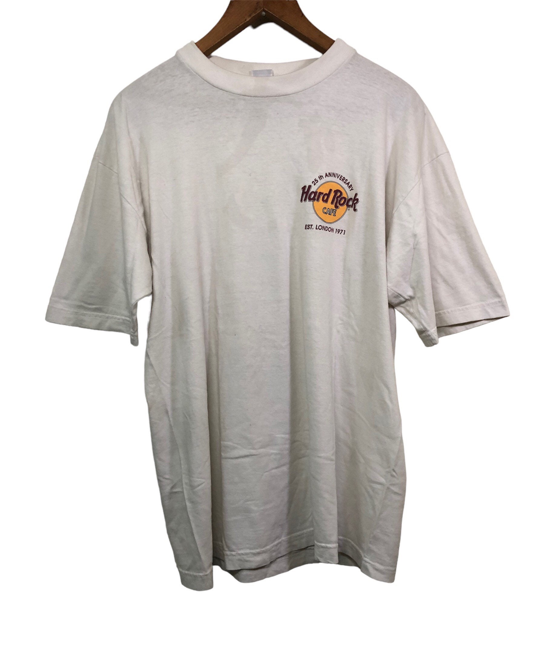Vintage Hard Rock Cafe 25 Anniversary T Shirt Large Size Etsy