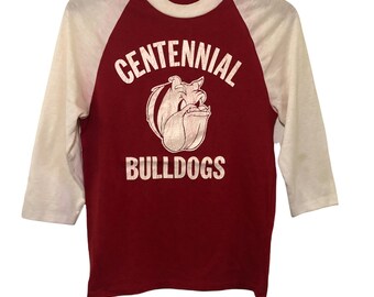 Vintage 90s Centennial Bulldogs Long Sleeve T Shirt Missing Tag