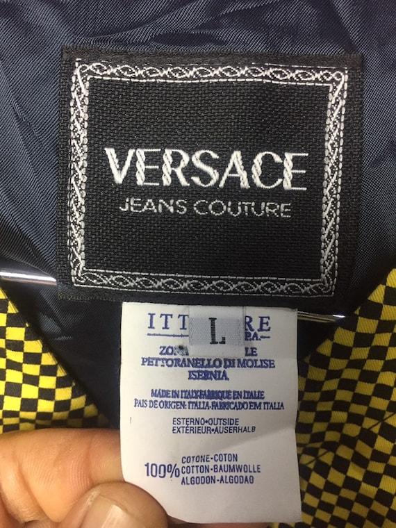 Vintage Gianni Versace Jeans Couture Vest Checker… - image 5