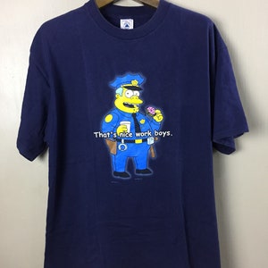 Vintage Mark Groening The Simpsons Art T Shirt XL Size