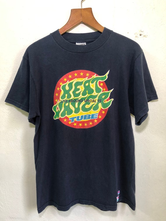 Vintage 90s Tube Heat Waver Promo Album Tour Japan Band T Shirt