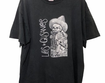 Camiseta vintage de los 90 de Los Gusanos Garage Punk Rock Ramones, álbum promocional, gira y concierto, talla XL
