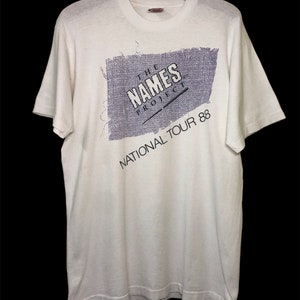 Vintage The Names Project National Tour 88 Aids Memorial Quilt T Shirt Large Size