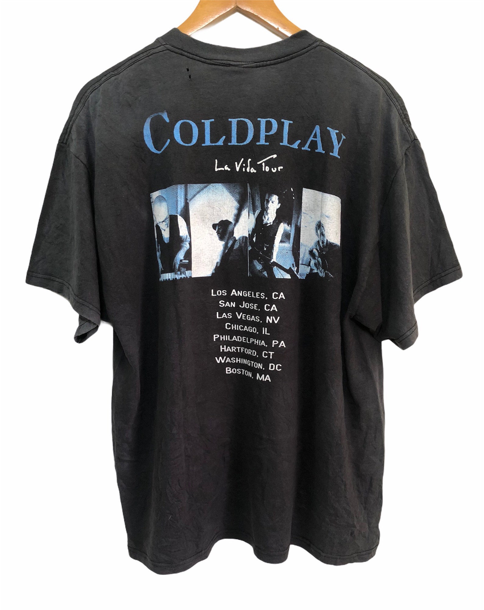 Vintage Coldplay La Vida Tour Promo Album Concert T Shirt XL Etsy