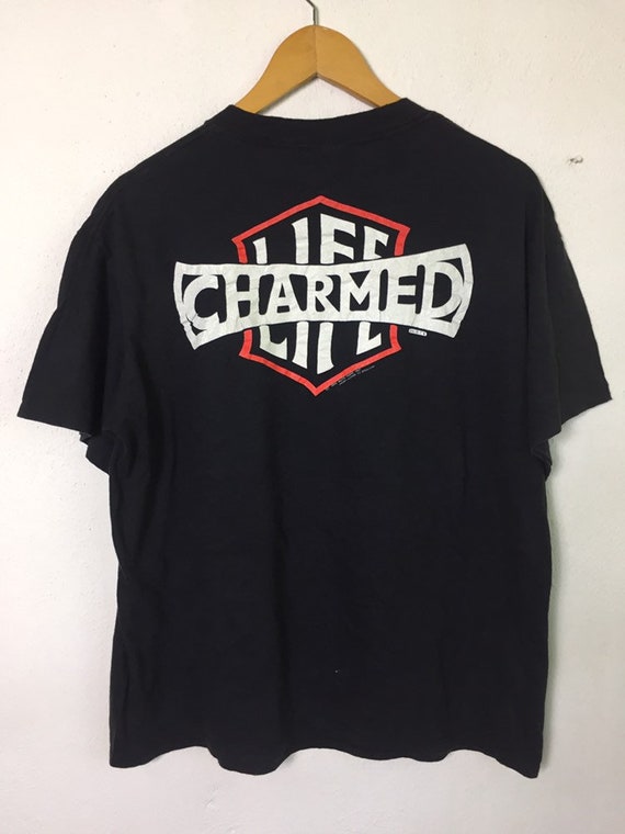 ビリー・アイドル Tシャツ ヴィンテージ L Charmed Life TOUR S/M * vintage 80s 1989 Billy Idol charmed life t shirt