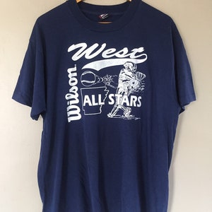 Vintage 90s Wilson Weat All Star T Shirt XL Size