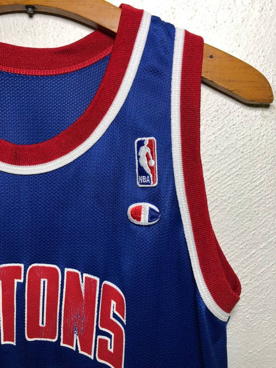 Vintage 90s Detroit Pistons #33 Hill NBA Basketba… - image 3