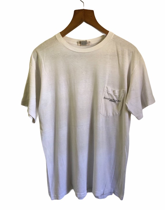 90s- BANANA REPABLIC open collar shirt（Vintage Banana
