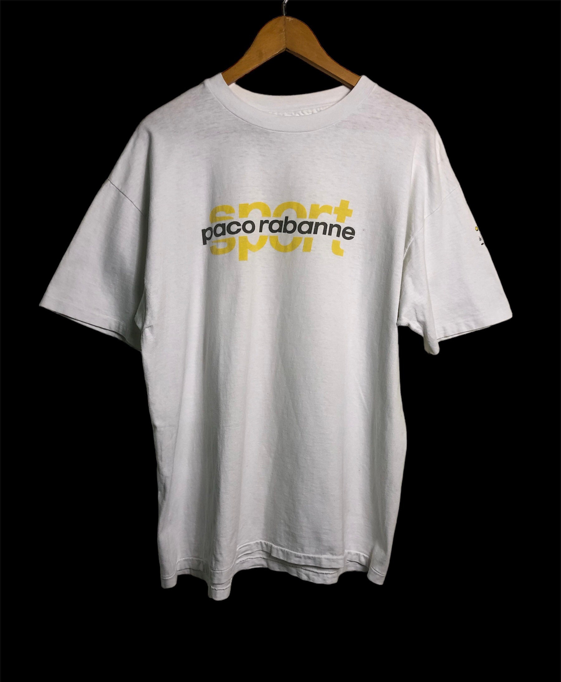 Vintage 90s Paco Rabanne Sport Grand Prix De Tennis De Lyon T