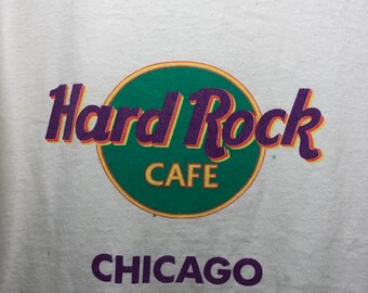 Vintage 90s Hard Rock Cafe Chicago T Shirt Youth Medium Size - Etsy