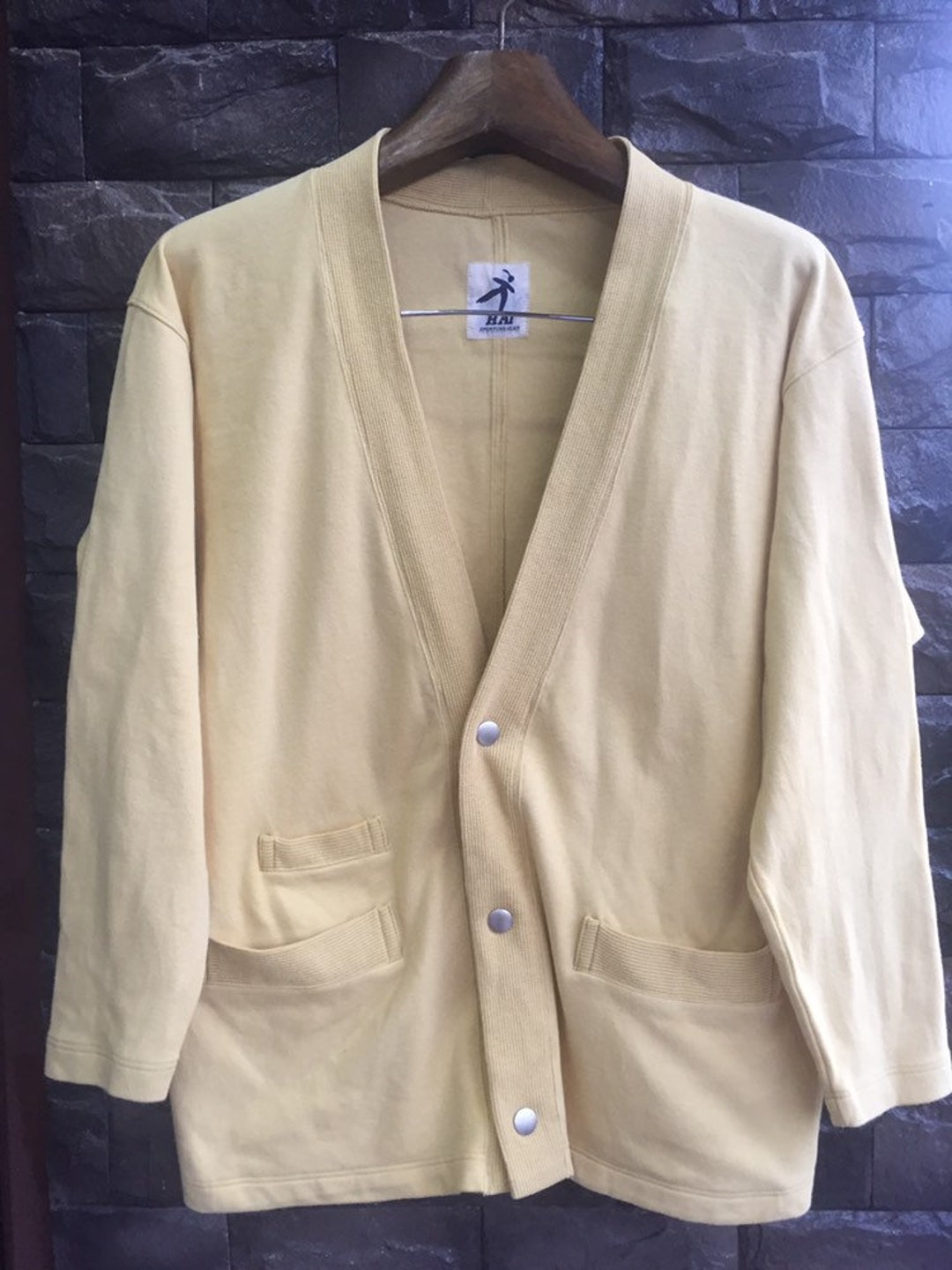 Rare Hai Sporting Gear Issey Miyaki Cardigan Sweatshirts