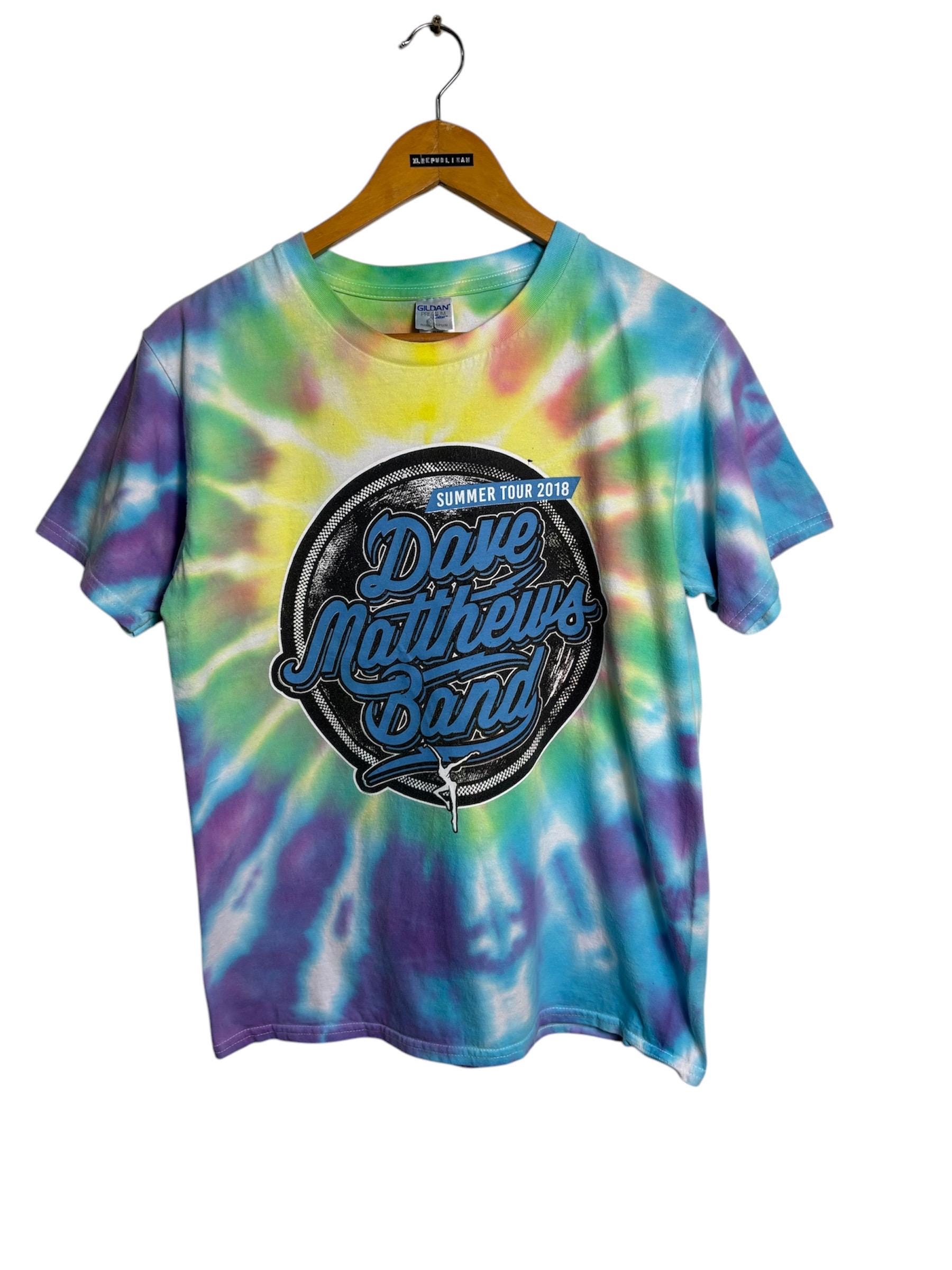 Dave Matthews Band Summer Tour Promo Album Concert Tie Dye T Shirt 