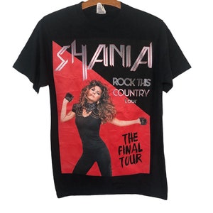 Shania Rock This Country Tour Promo Concert T Shirt Small Size