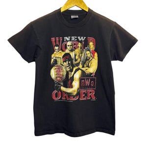 Vintage 90s NWO New World Order WCW Wrestling T Shirt Youth Size 14-18