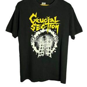 Vintage Crucial Section Promo Album Tour Concert Japanese Hardcore Punk T Shirt Medium Size