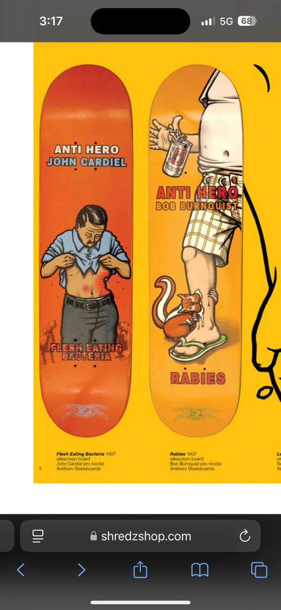 スケートボード anti hero John Cardiel Antihero - John Cardiel 'Super Powered' 9.18