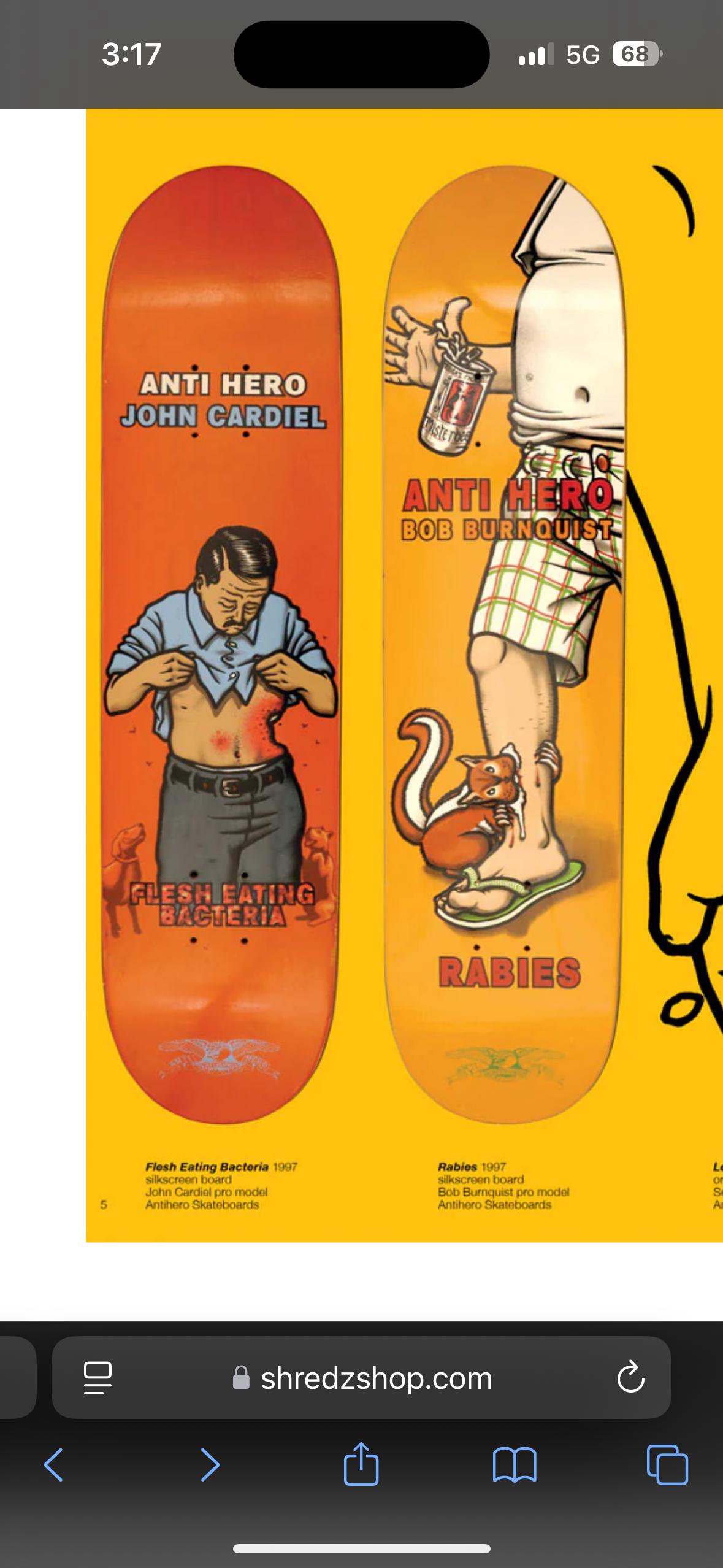 Vintage 90s Anti Hero Skateboard John Cardiel Skate T Shirt Large