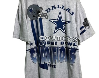 90s Vintage Dallas Cowboys Super Bowl XXVII Champions 1992 1993