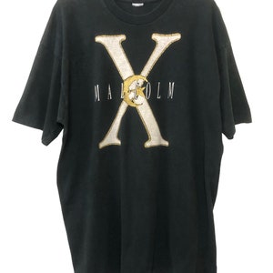 Vintage 90s Malcom X T Shirt XXL Size