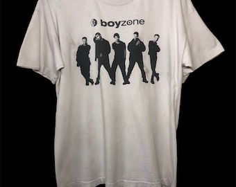 Vintage 90s Boyzone Irish Tour Promo Concert Album T Shirt Medium T Shirt