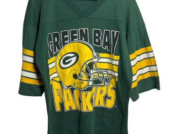 Vintage 80er Jahre Green Bay Packers NFL Football T-Shirt große Größe