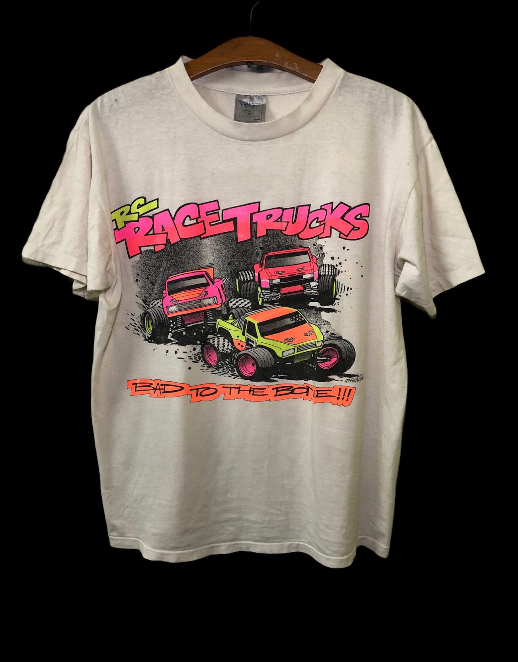 Vintage 90s RC Race Truck Radio Control Car Action T Shirt Vintage 90s RC Race Truck Radio Control Car Action T Shirt