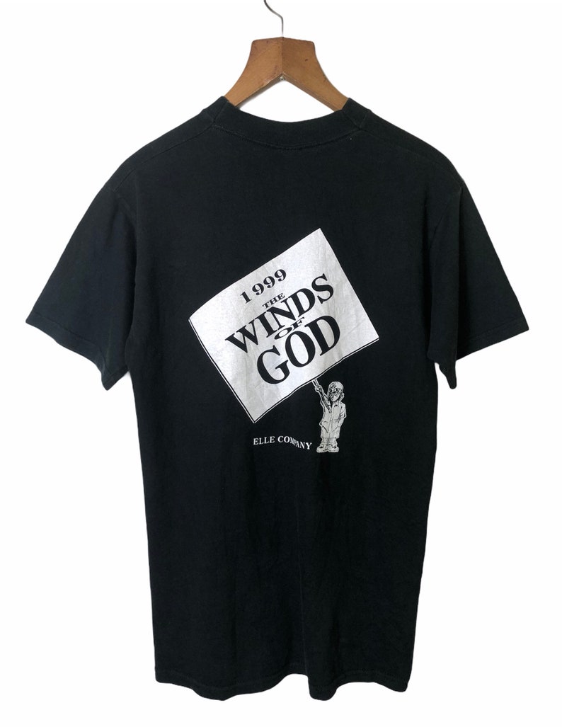 Vintage 90s The Winds Of God Elle Company Japan Film Promo T Shirt Medium Size