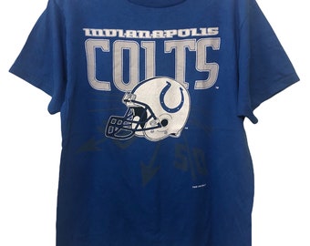 Vintage 90s Indianapolis Colt NFL Football T Shirt Medium Size