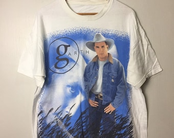 Vintage 90s Garth Brooks World Tour Promo Album Concert T Shirt