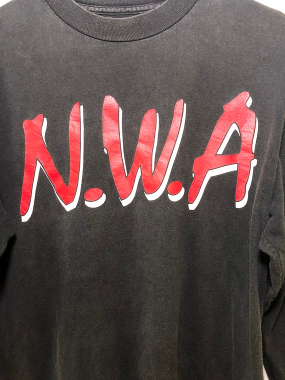 Vintage N.W.A Hip Hop Promo Tour Concert T Shirt … - image 3