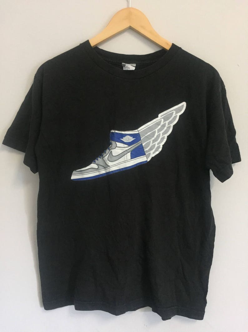 Rare Air Jordan Air Jordan One Nike Shoes wings hologram T Shirt image 1