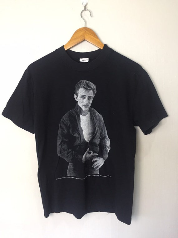 Vintage 80s James Dean Hollywood Actor T Shirt Sma