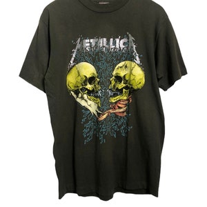 Vintage 90s Metallica Pushead T Shirt Large Size - Etsy