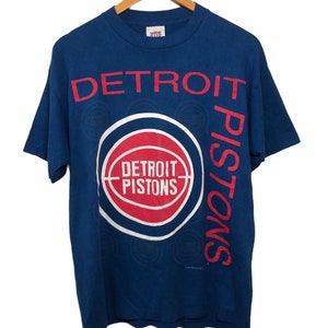 Maglietta vintage anni '90 Detroit NBA taglia grande