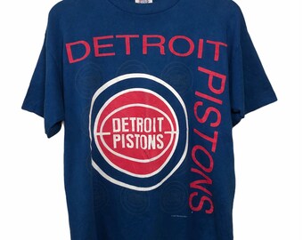 Vintage 90er Jahre Detroit Nba T Shirt Large
