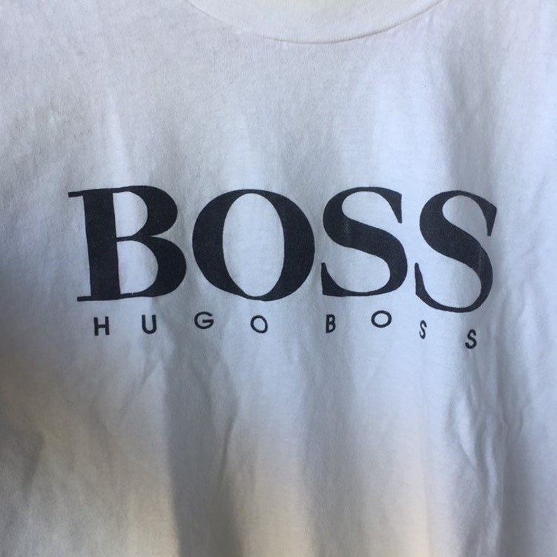 Vintage Hugo Boss Bootleg Crop T Shirt XL Size - Etsy