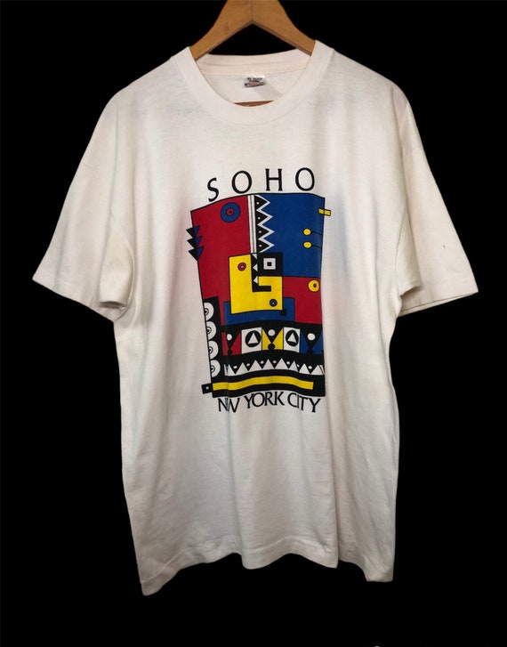 Vintage 90s Soho New York Kaba Art T Shirt XL Size - Etsy