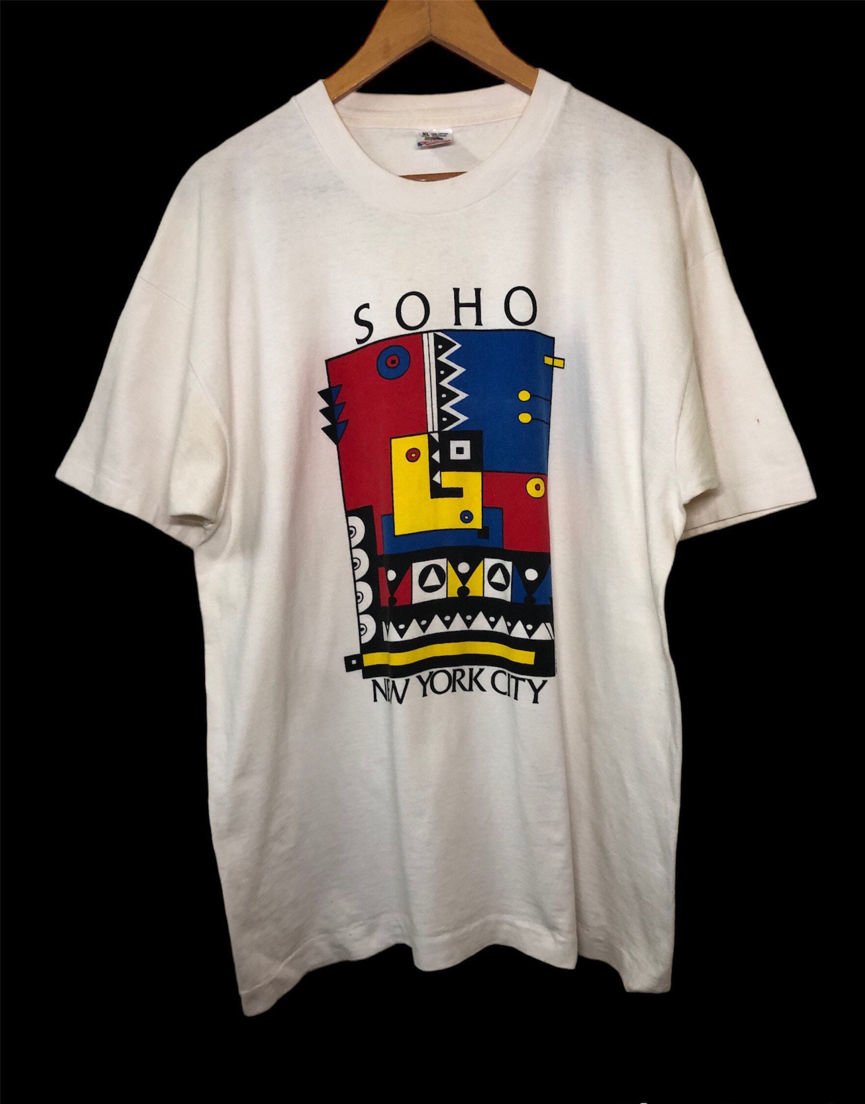 Vintage 90s Soho New York Kaba Art T Shirt XL Size - Etsy Vintage 90s Soho New York Kaba Art T Shirt XL Size - Etsy