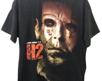 Vintage Halloween II H2 Rob Zombie Horror Film Promo T Shirt Large Size