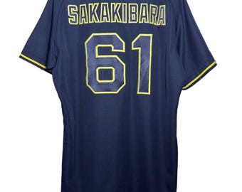 Orix Buffaloes NPB #61 Sakakibara Descente Baseball Jersey Uniform