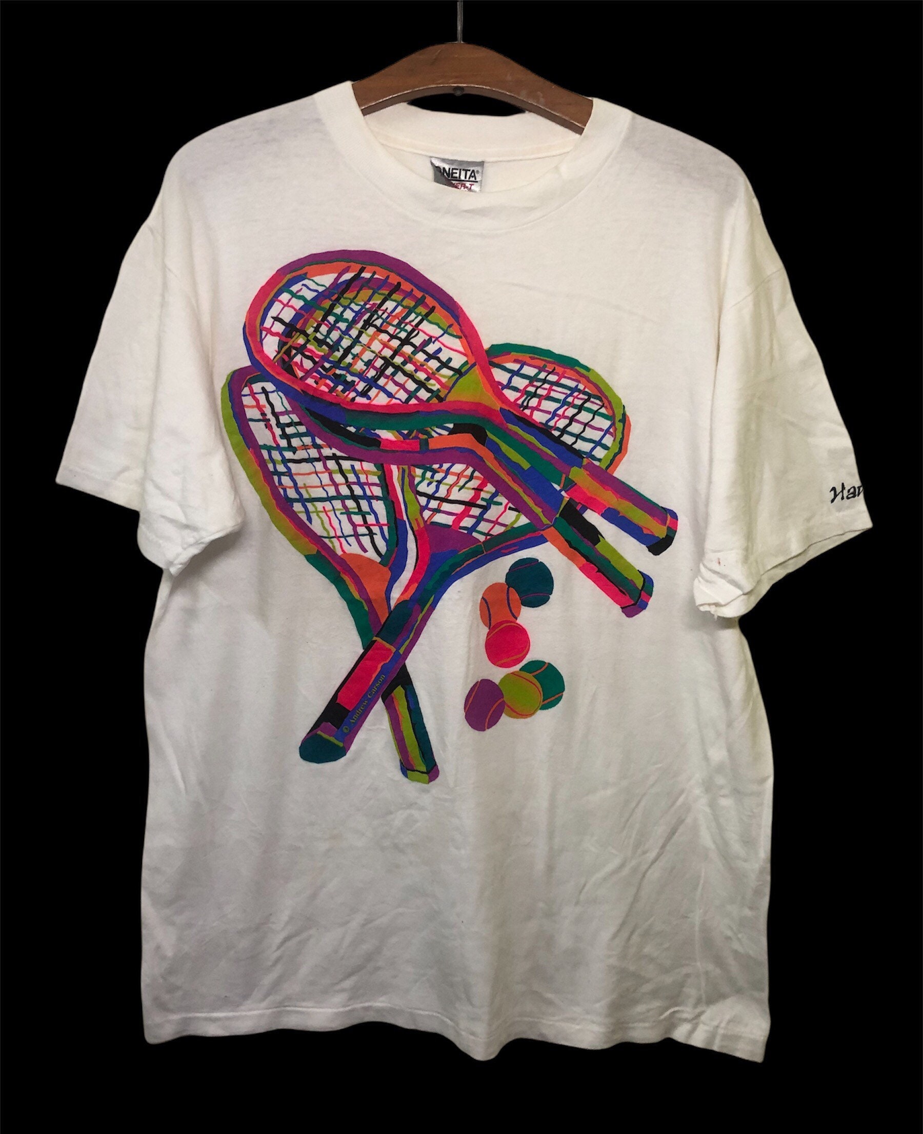 1994年 Andrew Carson アート ビンテージ Tシャツ 90's Vintage 90s Andrew Carson Art Artist T Shirt Large Size - Etsy