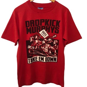 Vintage Dropkicks Murphys Take Em Down Promo Album Tour Concert T Shirt Medium Size