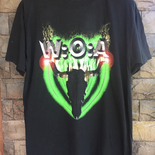 Vintage W.O.A Wacken Open Air Promo Konzert Tour Gig T Shirt