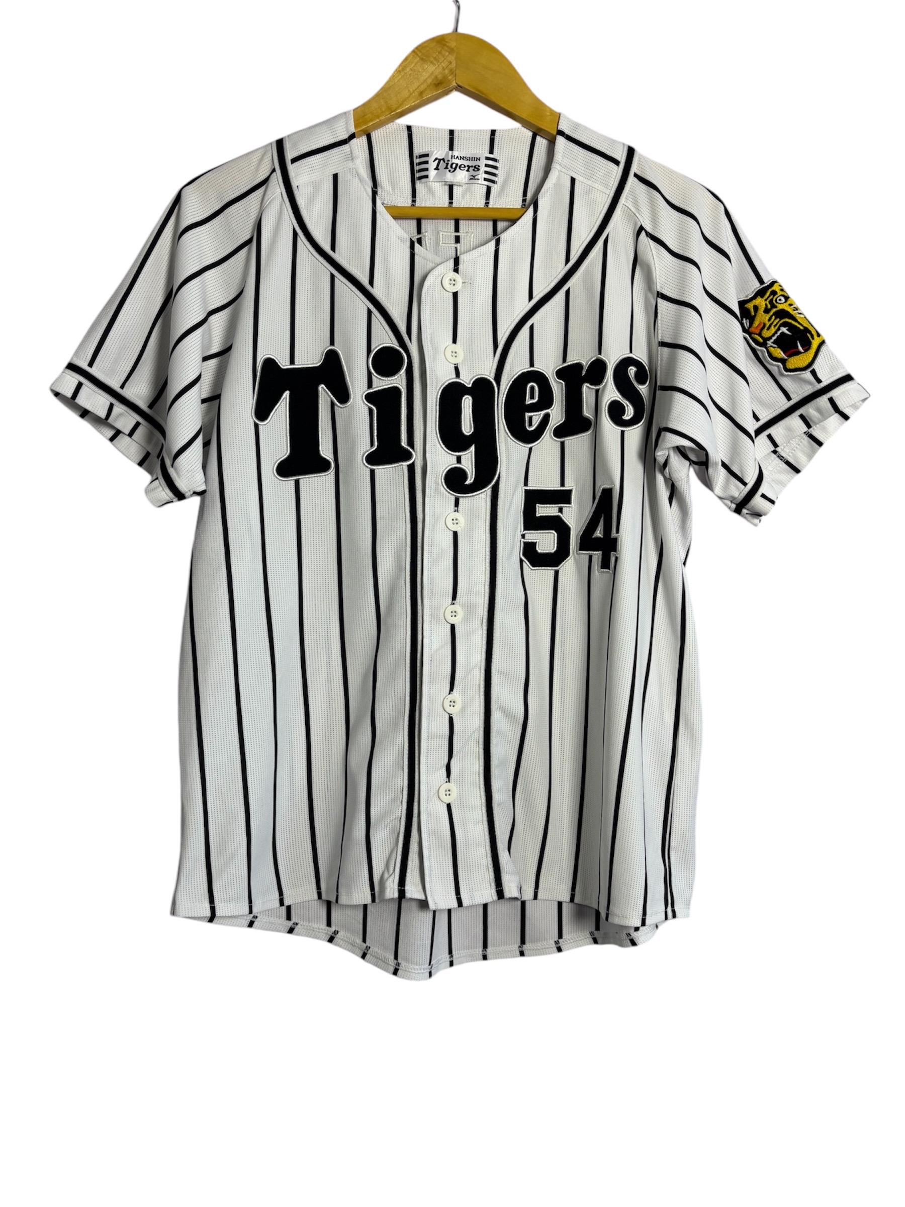 交換無料！ Messenger #54 Tigers Hanshin Vintage Mizuno Baseball Japan 応援グッズ