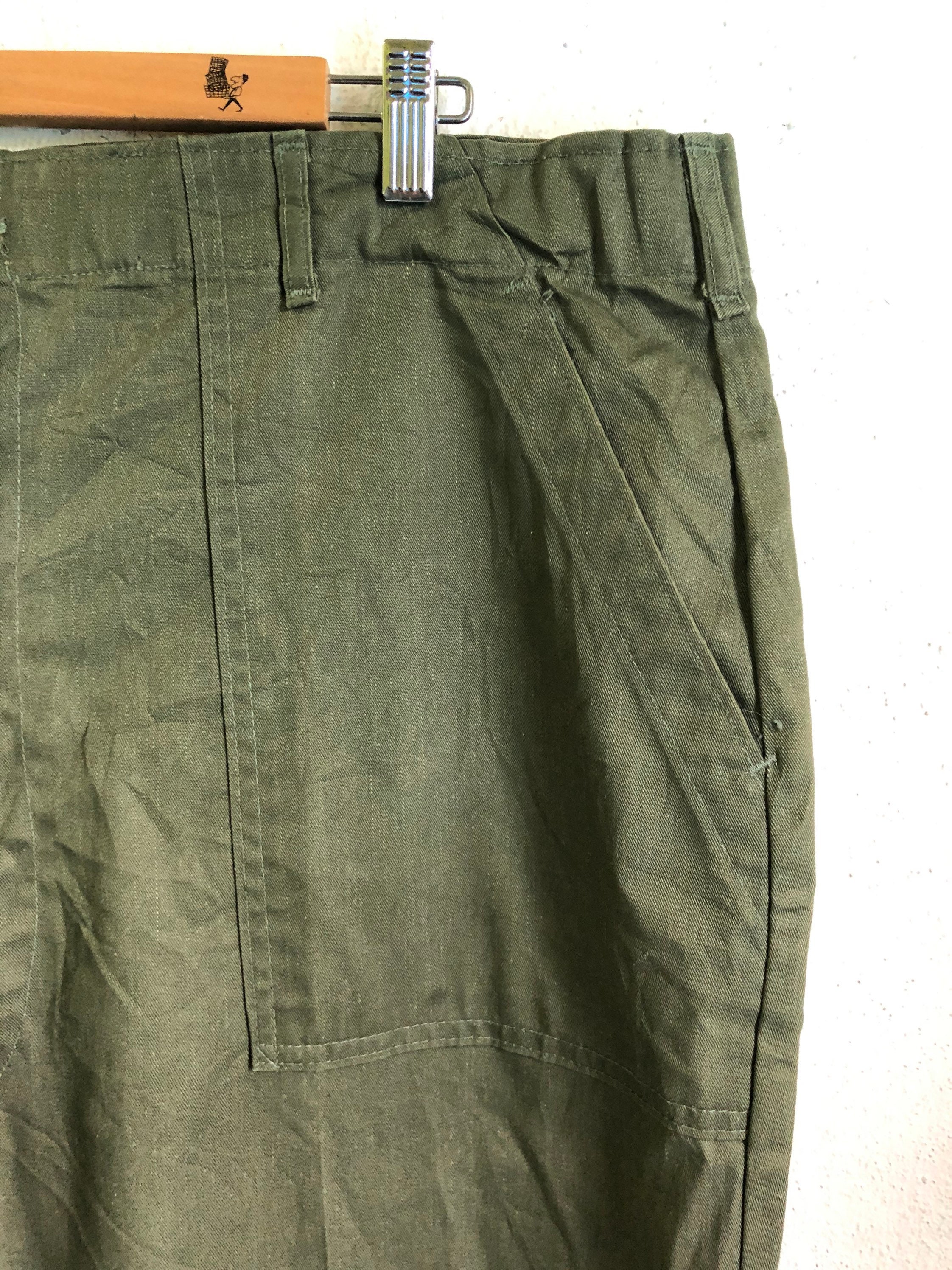 Vintage 80s Us Army Trousers Cargo Pants Serval Zip Size 44 X - Etsy