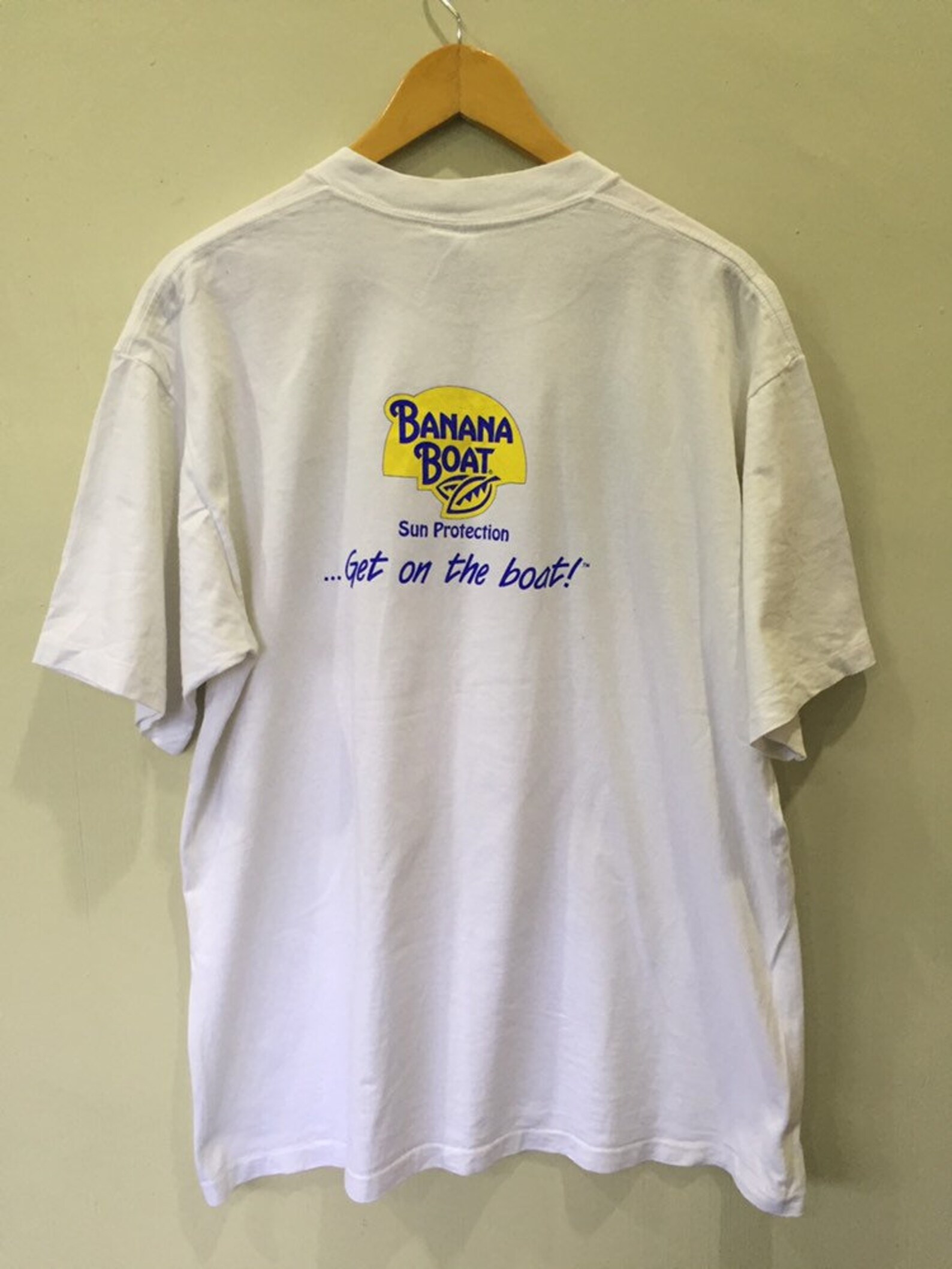 Vintage 90s Banana Boat Sun Block Sun Protection T Shirt XL Etsy