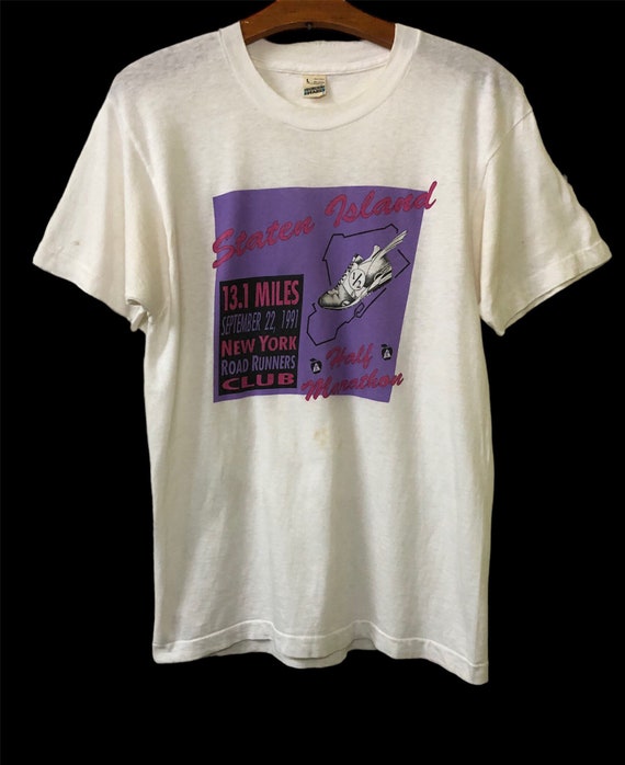 Vintage 90s New York Road Runners Club Half Marathon T Shirt Large